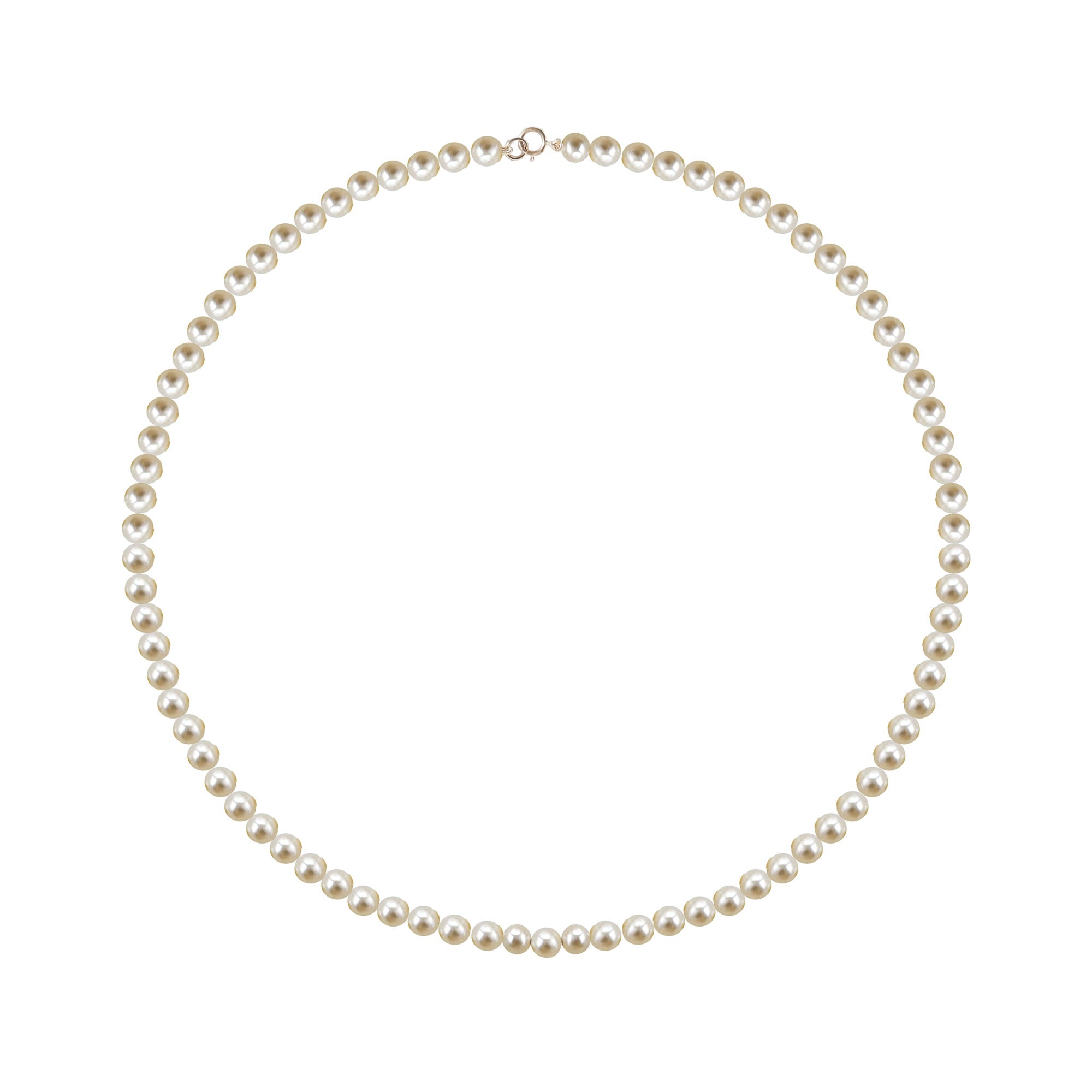 Collier perles blanches 42cm