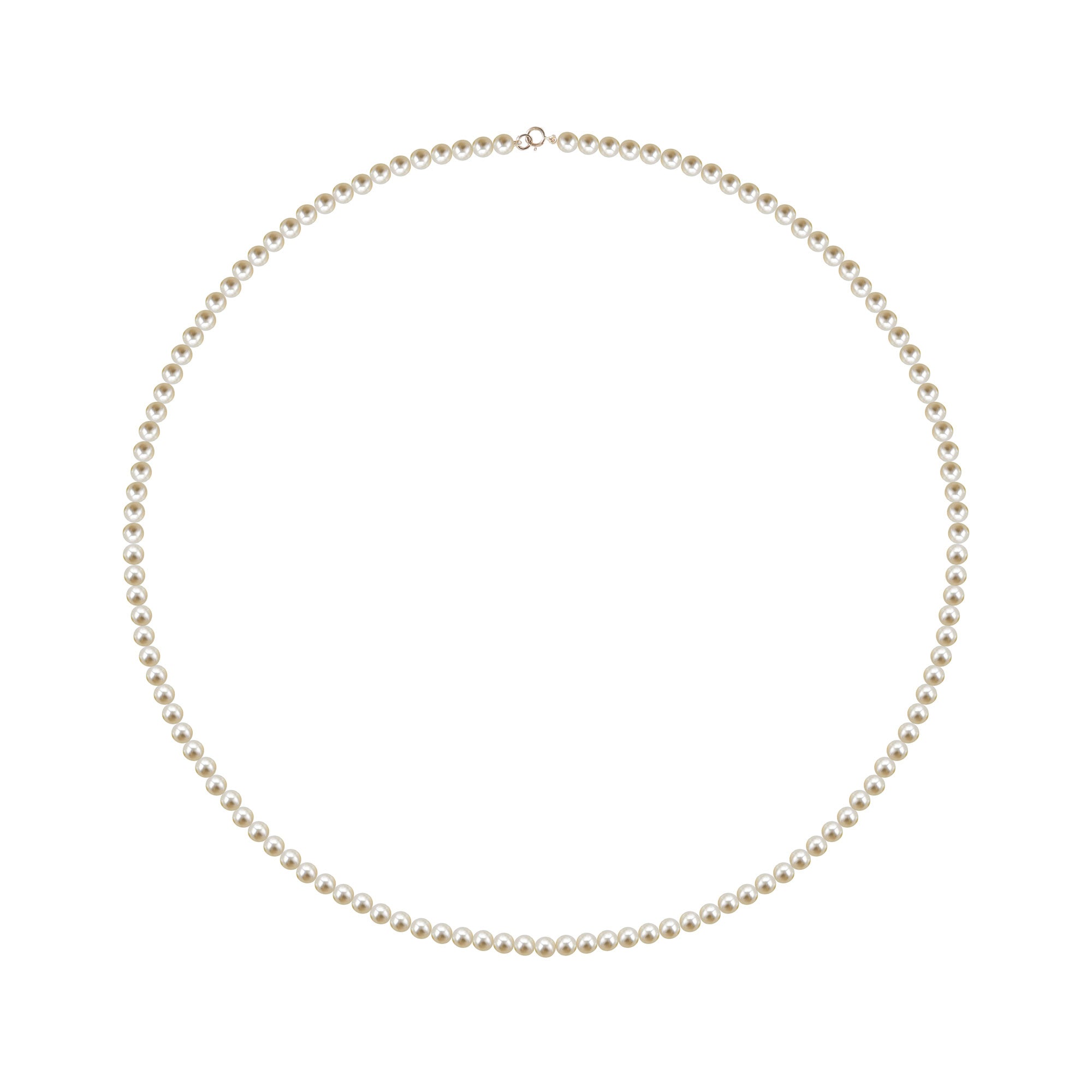 Collier perles blanches 50 cm