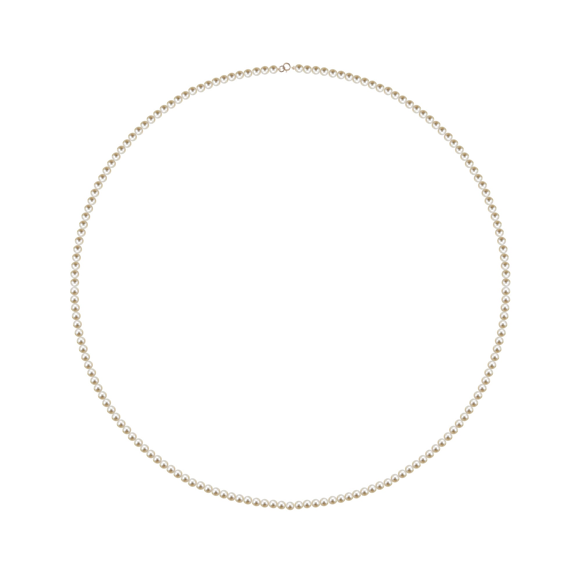 Collier perles blanches 60 cm