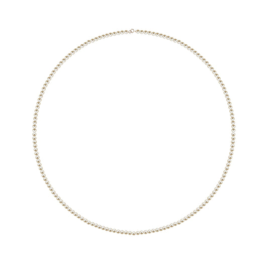 White pearl necklace 60 cm