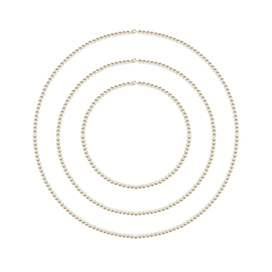 White pearl necklace 50 cm