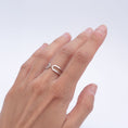 Charger l'image dans la visionneuse de la galerie, Bague fine Dualité argent satiné