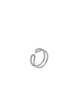 Load image into Gallery viewer, Single fine Duality earring in satin silver