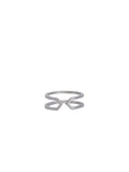 Load image into Gallery viewer, Single fine Duality earring in satin silver