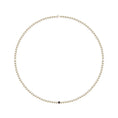 Charger l'image dans la visionneuse de la galerie, Collier perles blanches et noire 50 cm