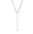 Load image into Gallery viewer, Silver and black diamond GM line pendant