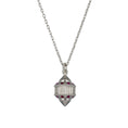 Charger l'image dans la visionneuse de la galerie, Collier Naos serti de 16 saphirs roses