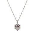 Charger l'image dans la visionneuse de la galerie, Collier Naos serti de 16 saphirs roses