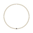 Load image into Gallery viewer, White and black pearl necklace 42cm 
