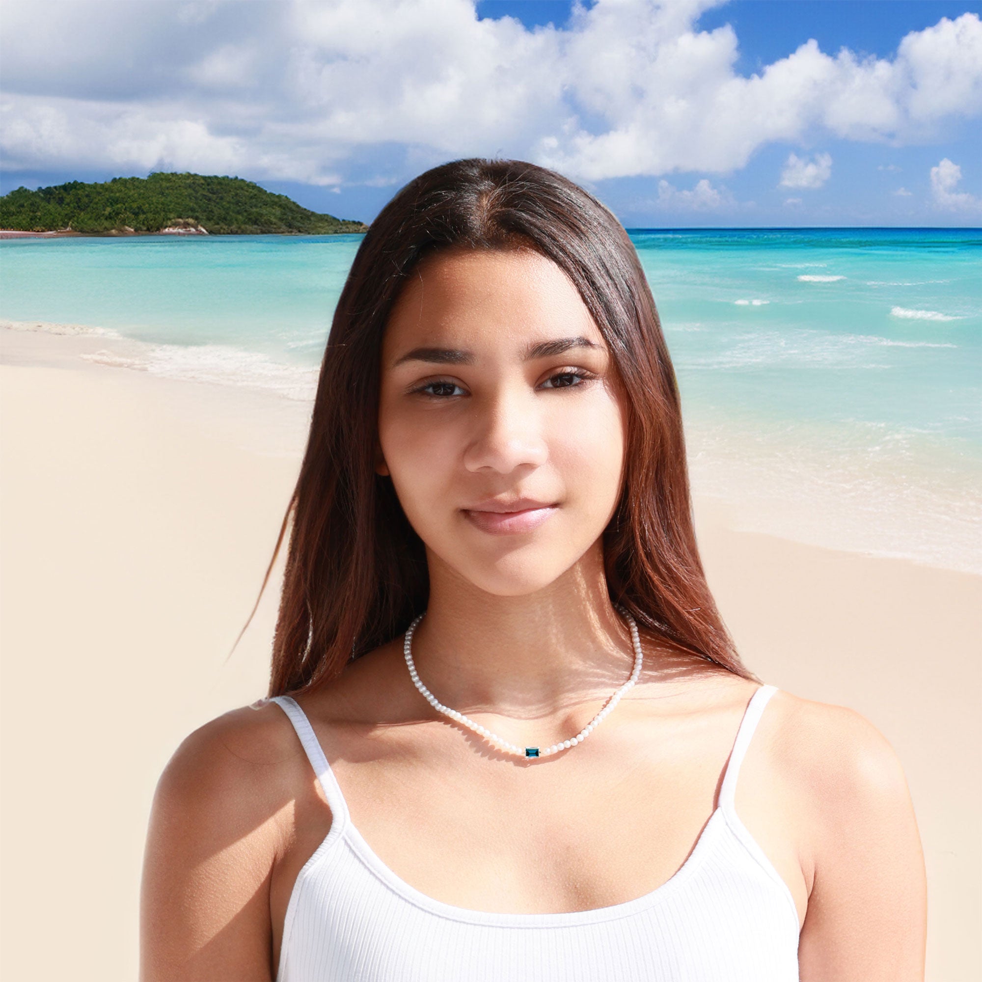 Royal Sapphire Lagoon Pearl Necklace