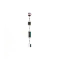 Load image into Gallery viewer, Mono boucle d'oreille gauche Louisette argent, onyx noir et vert
