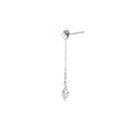 Load image into Gallery viewer, Mono boucle d'oreille Le Mini Joyau or gris 18 carats et diamants
