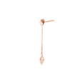 Load image into Gallery viewer, Mono boucle d'oreille Le Mini Joyau or rose 18 carats et diamants
