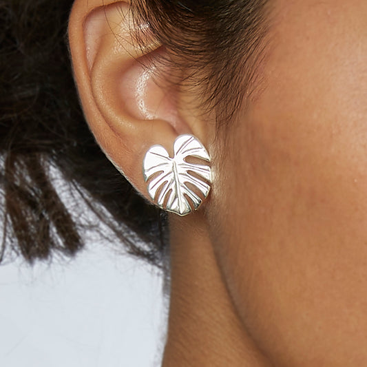 Mono boucle d'oreille Leaf (gauche)