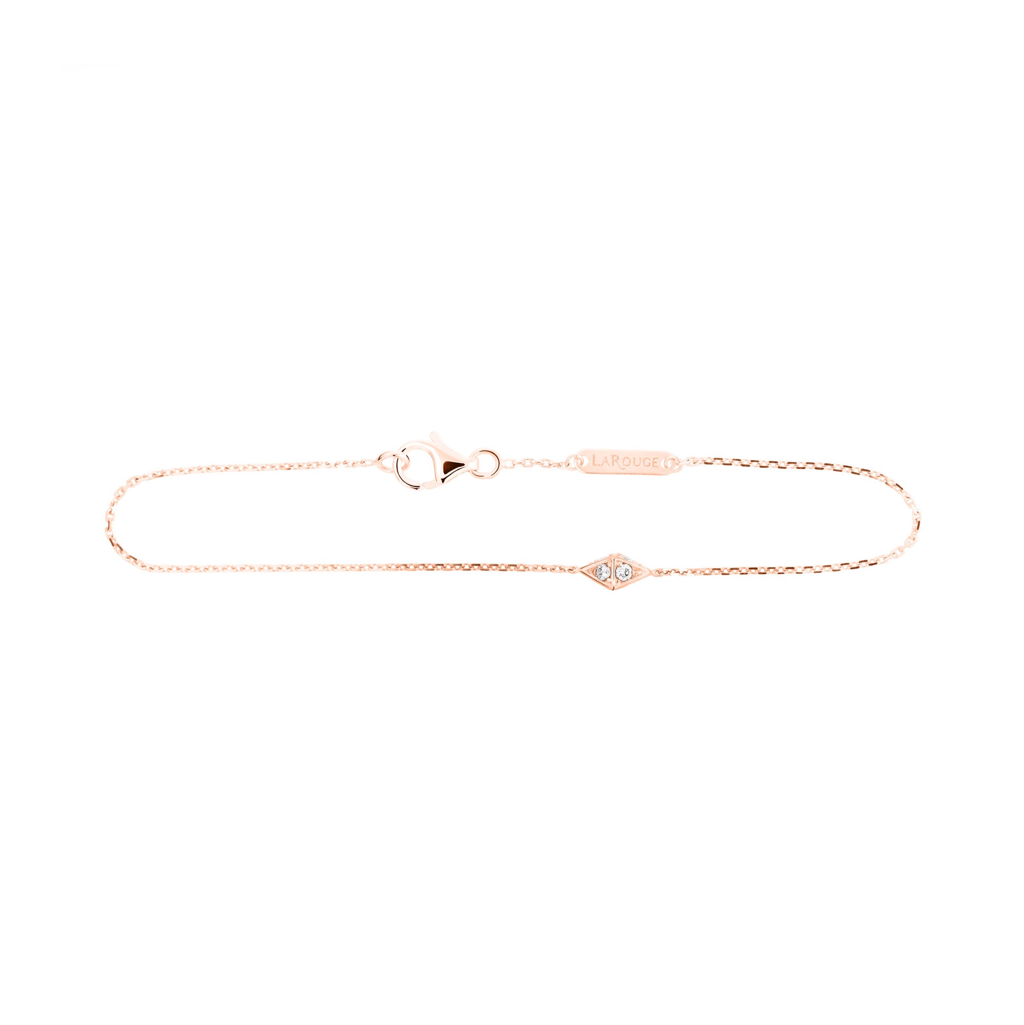 Bracelet Le Mini Joyau or rose 18 carats et diamants