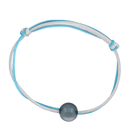 Dooble blue pearl bracelet