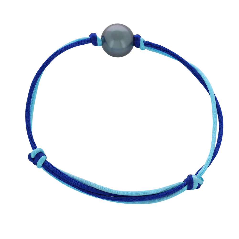 Dooble blue pearl bracelet