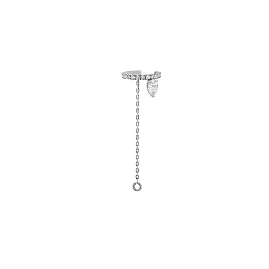Ear cuff Iris Pear or blanc