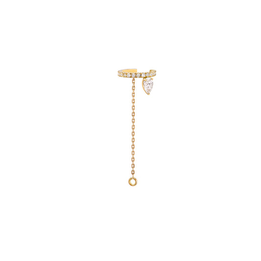 Ear cuff Iris Pear or jaune