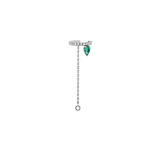 Ear cuff Iris Spring or blanc