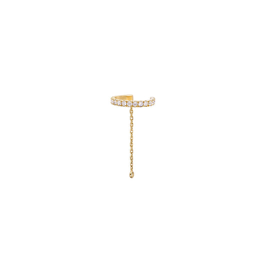 Ear cuff Iris Liberty or jaune