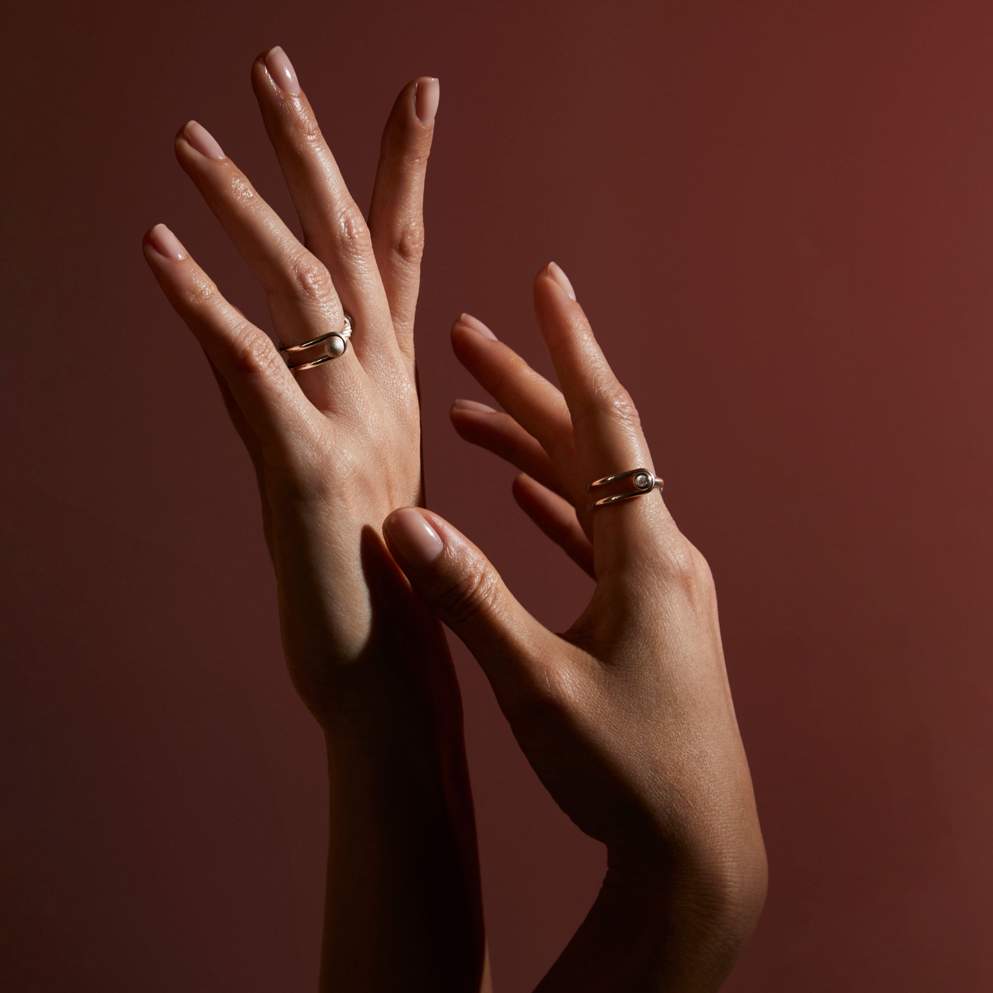 Bague Switch diamant, perle akoya et argent
