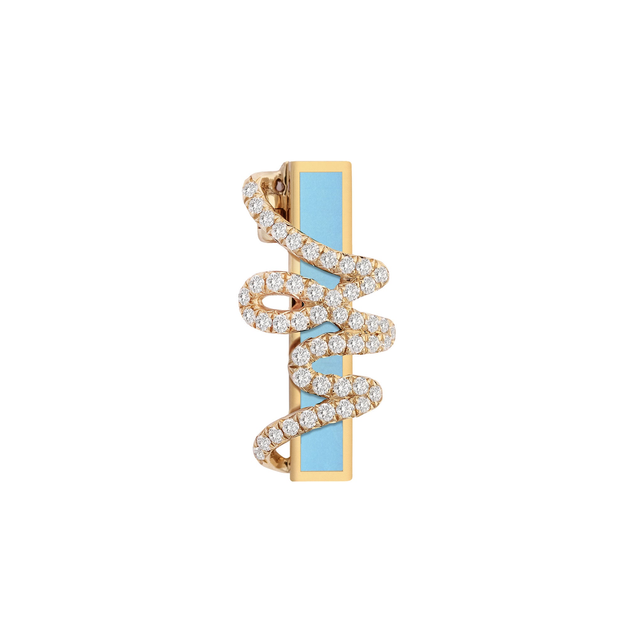 Mono Boucle d'Oreille Aresti Bleu Clair