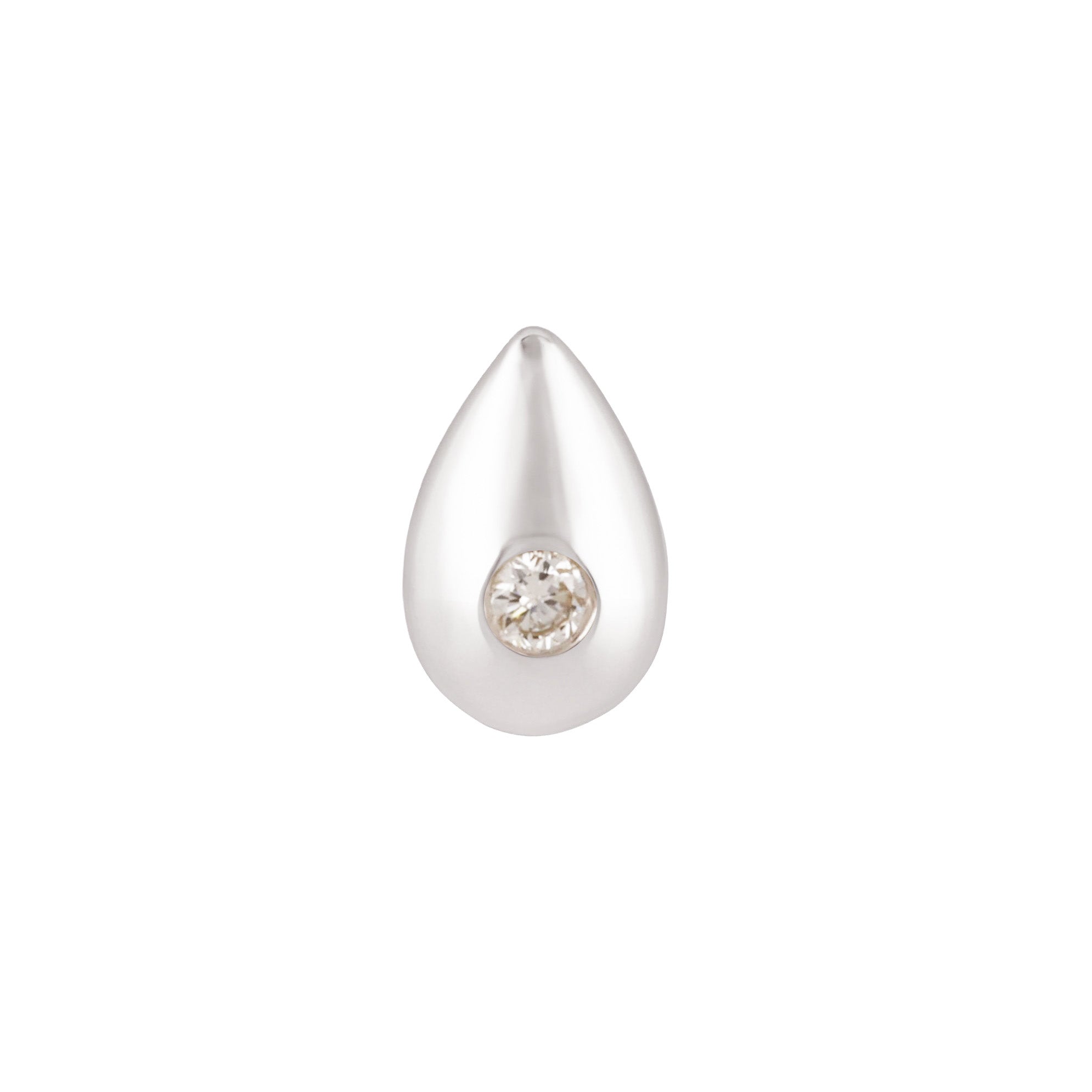 Mono boucle d'oreille Philia serti d'un diamant blanc