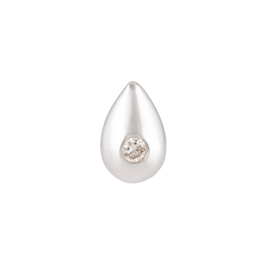 Philia mono earring set with a white diamond