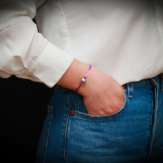 Dooble gray pearl bracelet