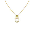 Load image into Gallery viewer, Yellow gold balance necklace
