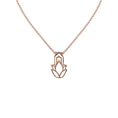 Load image into Gallery viewer, Rose gold balance necklace
