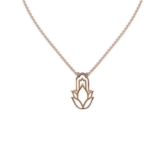 Rose gold balance necklace