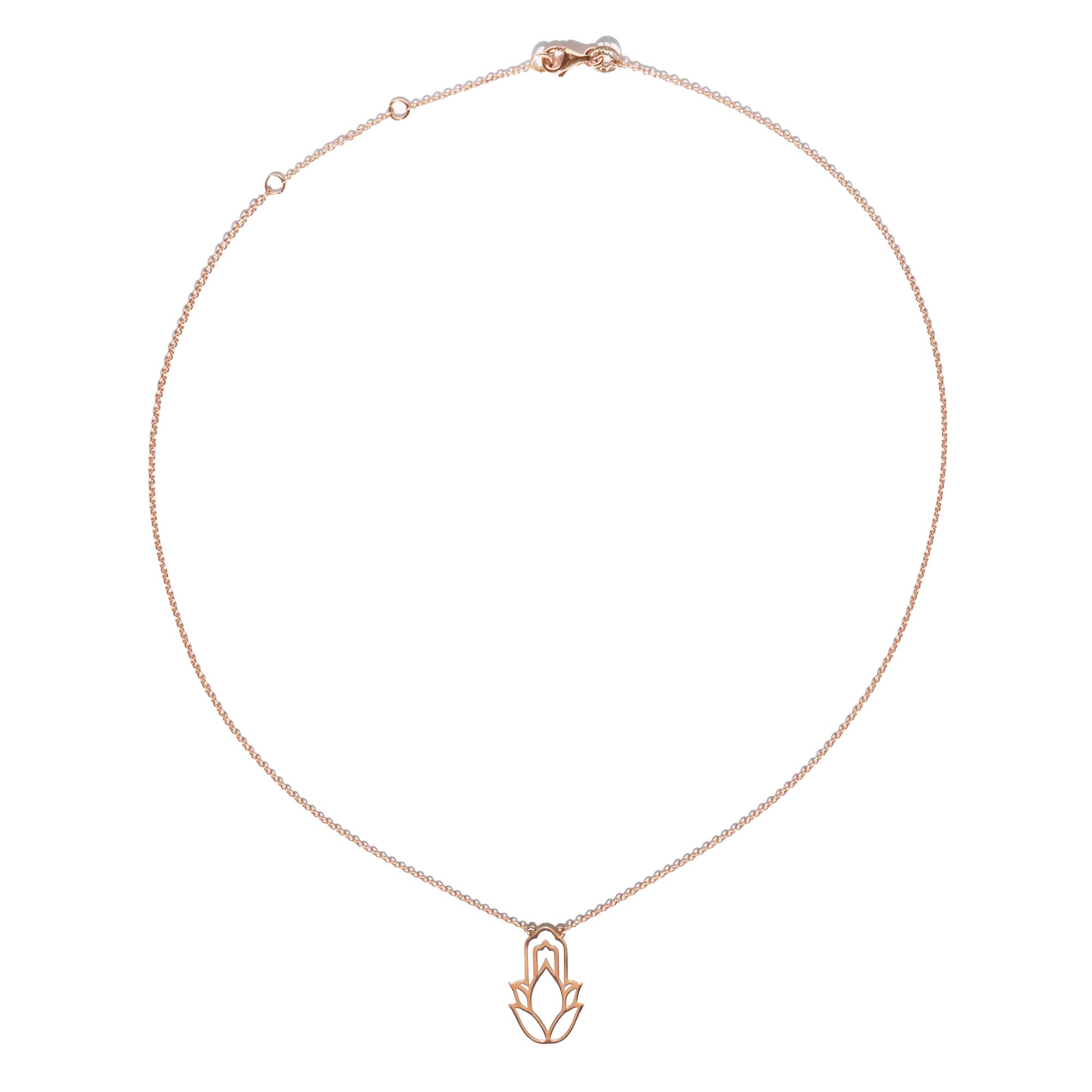 Rose gold balance necklace