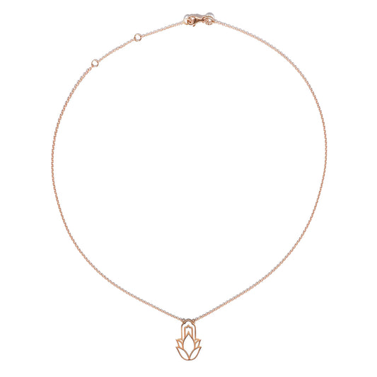 Collier Equilibre or rose